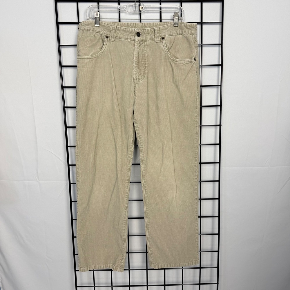 Patagonia Corduroy Pants Mens 34x29 Beige Hiking Outdoor Organic Cotton Casual